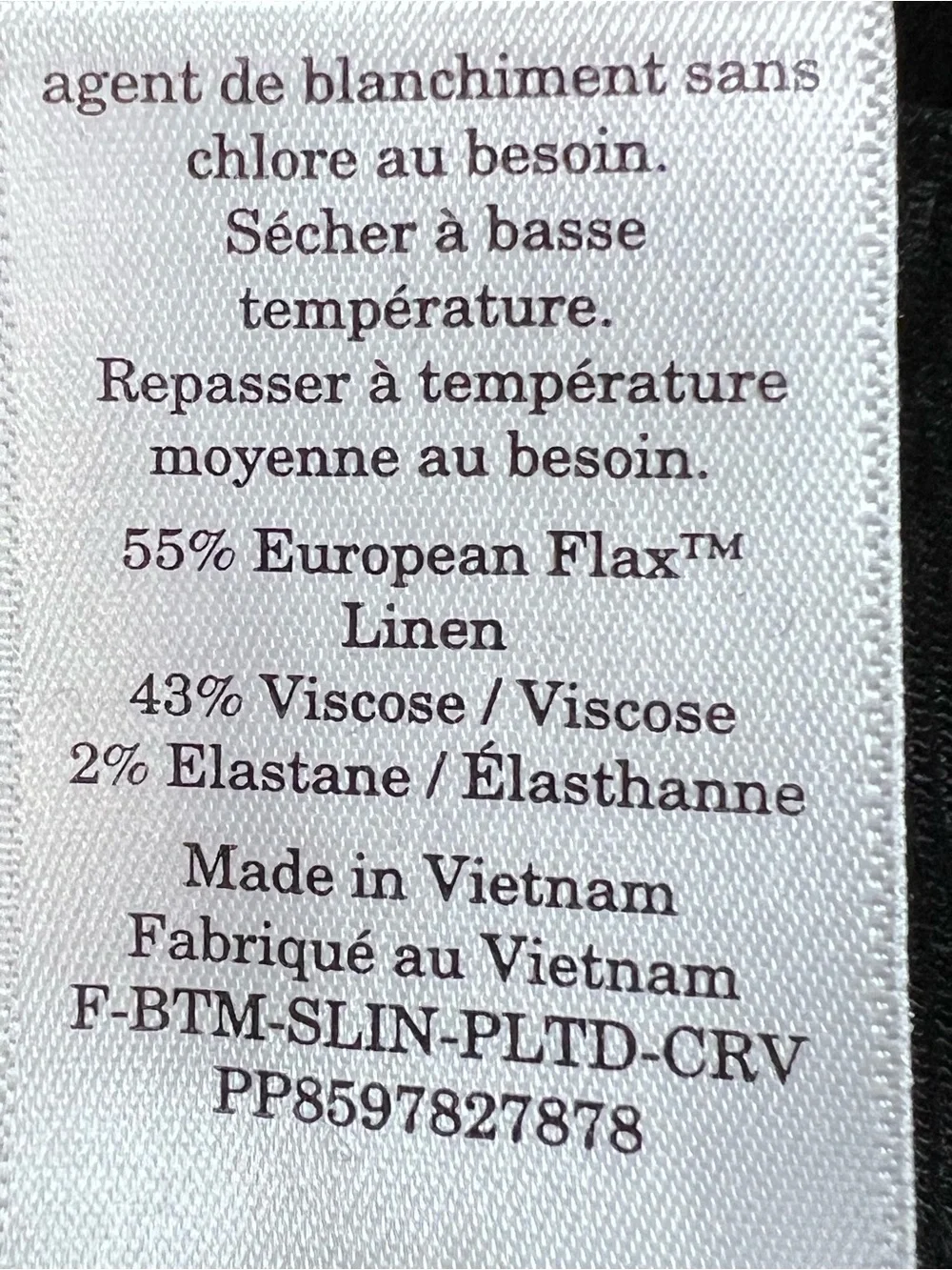 Everlane The Everywhere Pant Stretch Linen Black Barrel Leg Size 4 NWT Pleated